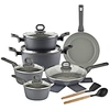 16pcs ceramic coating cookware set